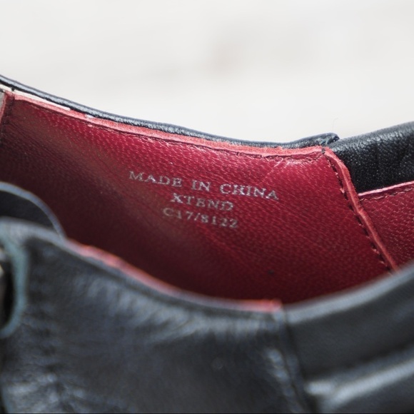 Max Studio sz 8 black leather peep toe booties - Picture 7 of 8